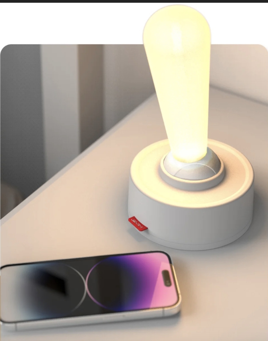 LAMPE DE NUIT LED BLANCHE LEVIER LUMIÈRE JOYSTICK USB – Image 6