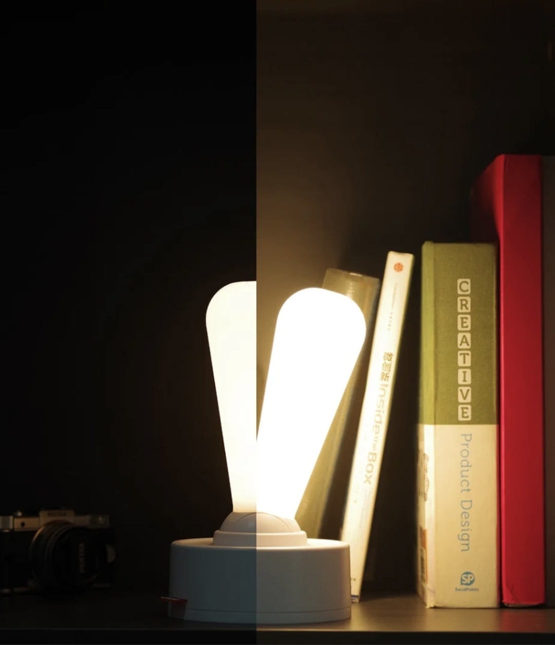 LAMPE DE NUIT LED BLANCHE LEVIER LUMIÈRE JOYSTICK USB – Image 3