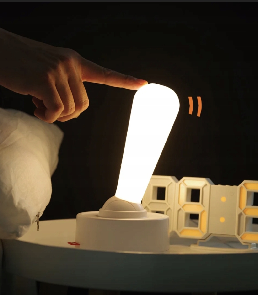 LAMPE DE NUIT LED BLANCHE LEVIER LUMIÈRE JOYSTICK USB – Image 7